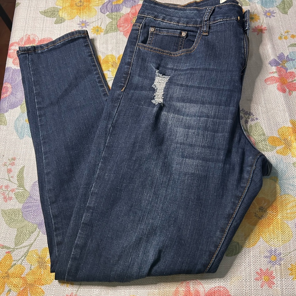Helena Dark Blue Straight Leg Jeans